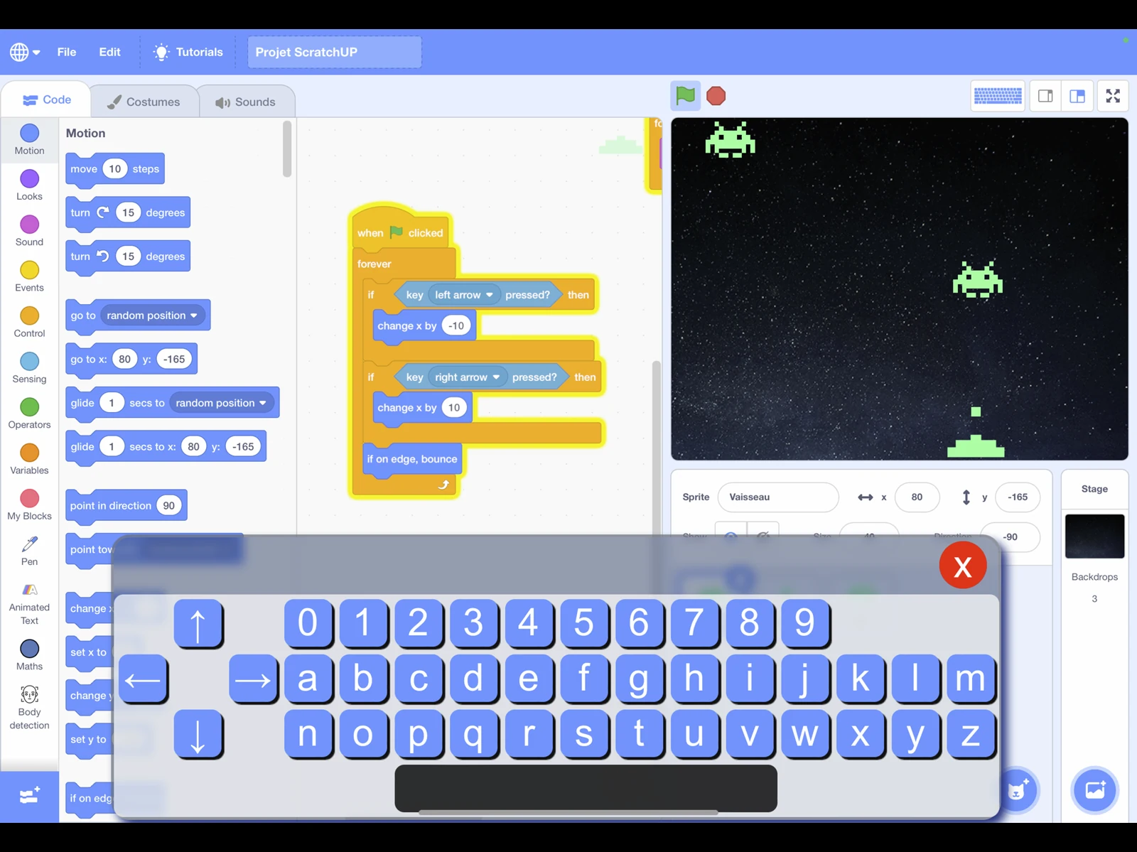 ScratchUP project editor